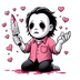 Michael Myers Valentine's Day Heart Design | DTF Dallas