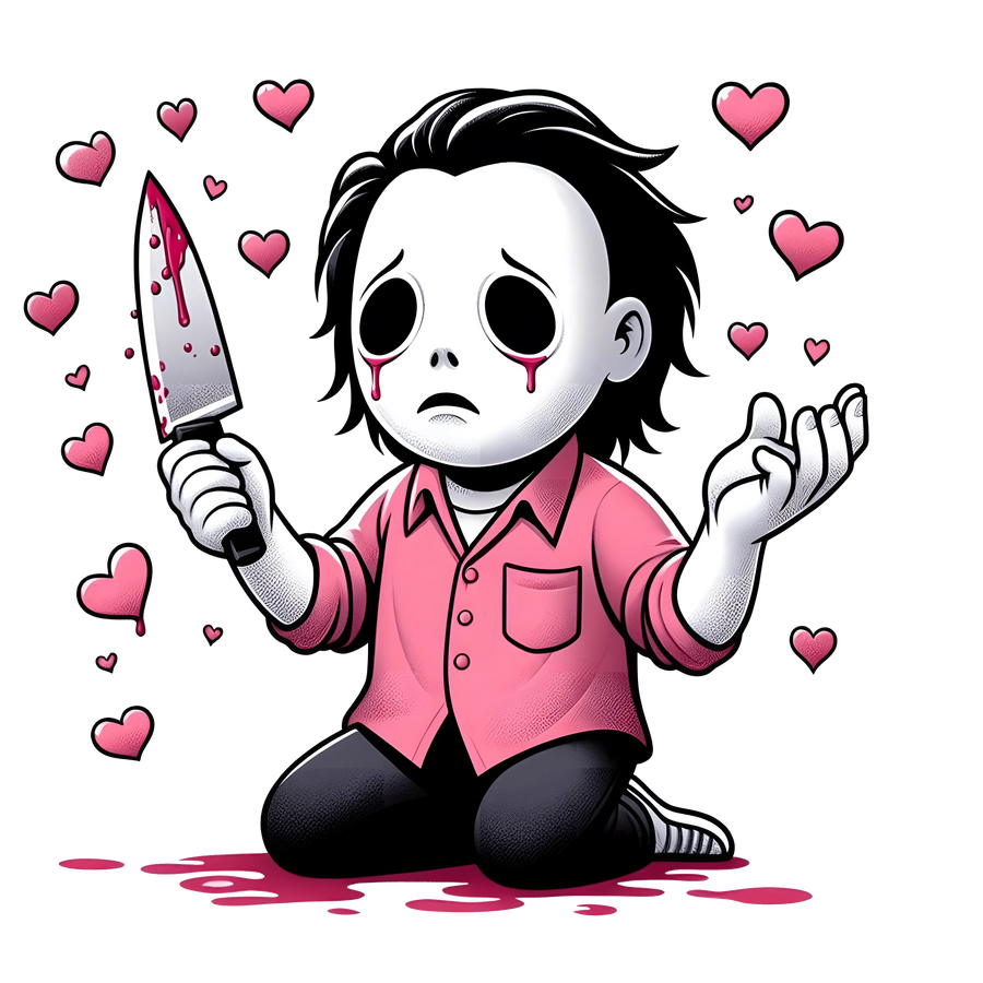 Michael Myers Valentine's Day Heart Design | DTF Dallas