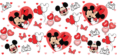 Valentine's Day Hug Love Kiss Glass Wrap Design | DTF Dallas - DTF Dallas 