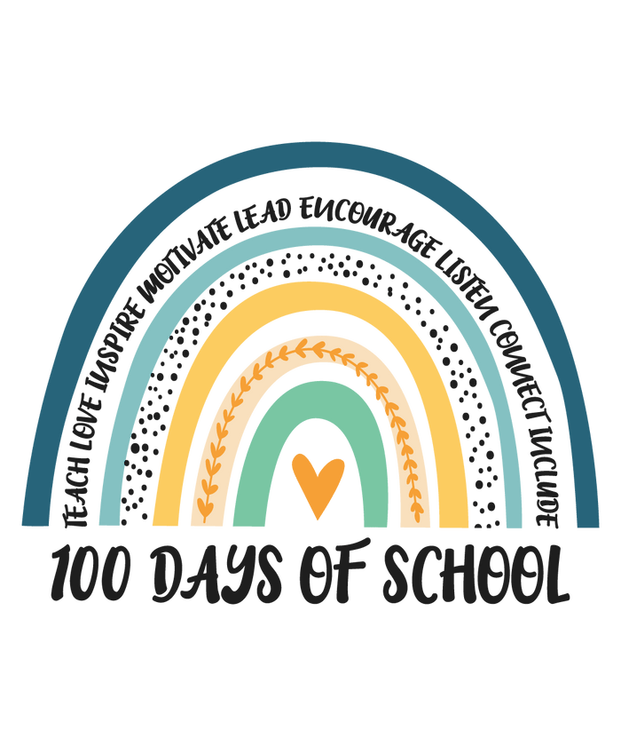 100 Days Of School Design pressed on a garment
