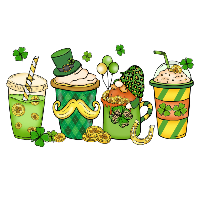 March 17th Patrick's Day Design pressed on a garment