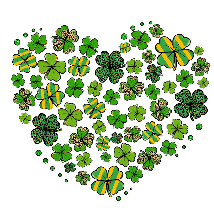 Patrick's Day Lover Design pressed on a garment