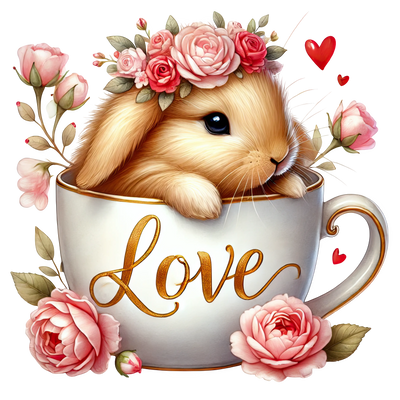 Valentine's Day Couple Bunny Design | DTF Dallas - DTF Dallas 