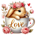 Valentine's Day Couple Bunny Design | DTF Dallas - DTF Dallas 