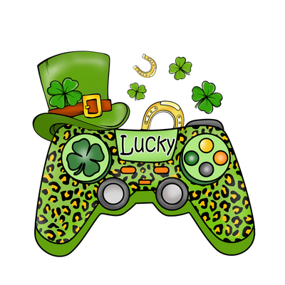 Patrick's Day Gamer Design - DTF Ready To Press - DTF Dallas 
