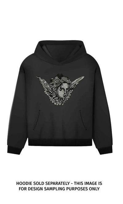 Angel With Wings 21090 Ready to Press Rhinestone Transfer