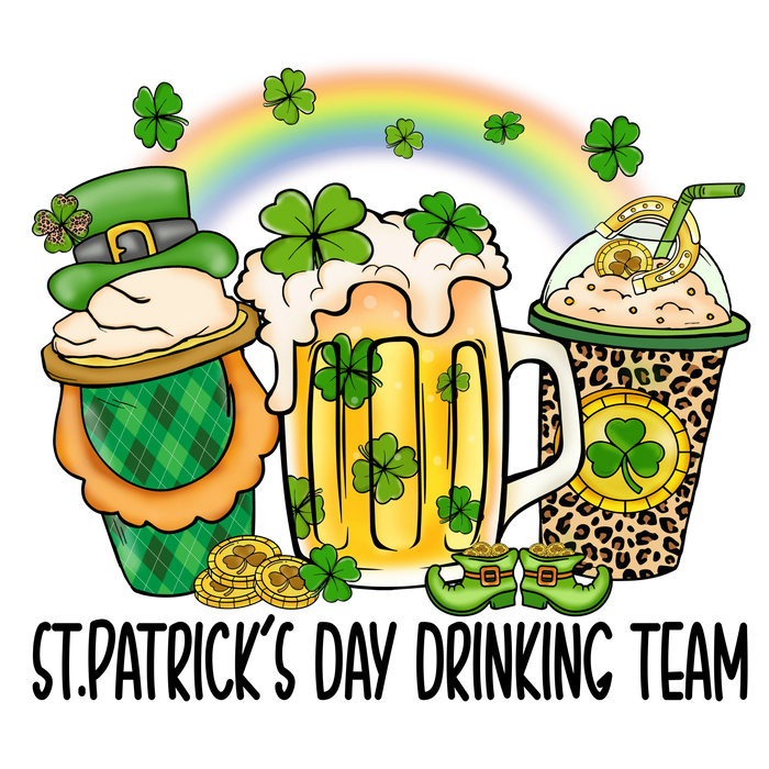 Baileys Irish Cream Design pressed on a garment