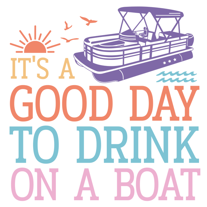 Cool Boat Trip Design pressed on a garment