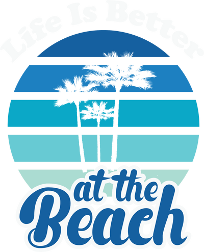 Beach Vacation Design DTF-Ready to Press (V1) | DTF Dallas - DTF Dallas 