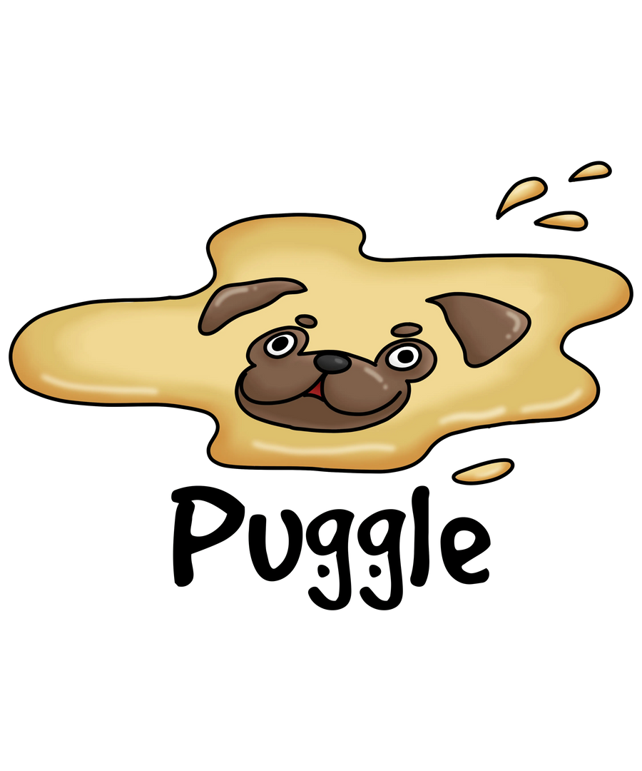 Funny Pug Design - DTF Ready To Press