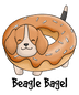 Beagle Bagel Design - DTF Ready To Press