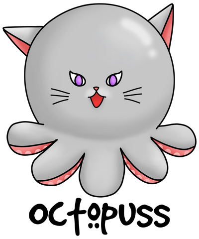 Octopuss Cat Design - DTF Ready To Press - DTF Dallas 