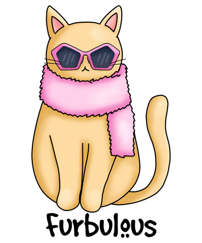 Cute Orange Cat Design - DTF Ready To Press - DTF Dallas 