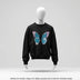 Blue Butterfly 22009 Ready to Press Rhinestone Transfer - DTF Dallas 