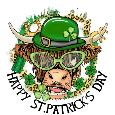 Patriks Day Cow Farm Life Design - DTF Ready To Press - DTF Dallas 