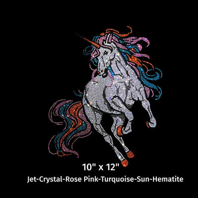 23011 Fearless Unicorn Rhinestone | DTF Dallas