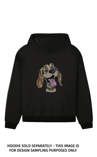 23033 Ruffus dog Rhinestone | DTF Dallas