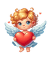 Cute Cupid Valentine's Day Heart Design | DTF Dallas