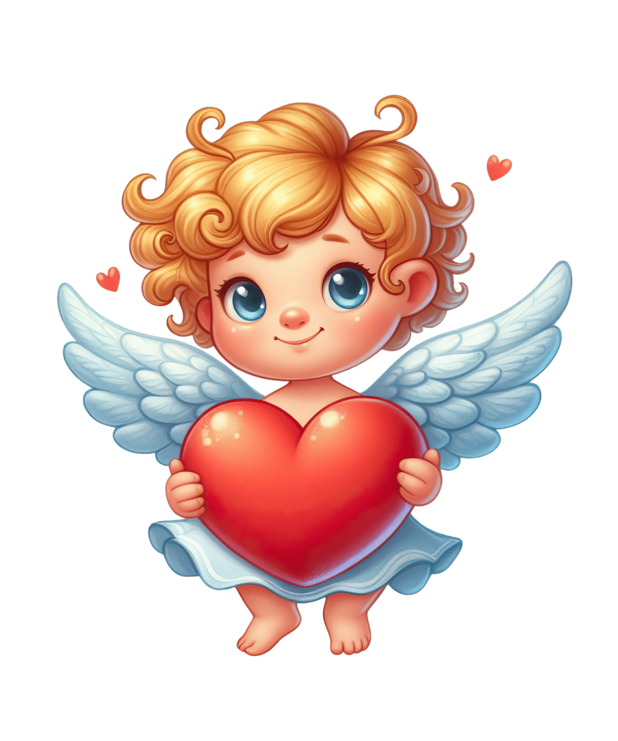 Cute Cupid Valentine's Day Heart Design | DTF Dallas
