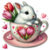 Tulip Bunny Love Design | DTF Dallas