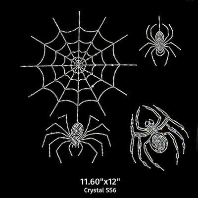 24001 Spider and web Rhinestone | DTF Dallas