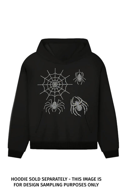 24001 Spider and web Rhinestone | DTF Dallas