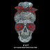 24006 Plaid Punk Skull Rhinestone | DTF Dallas