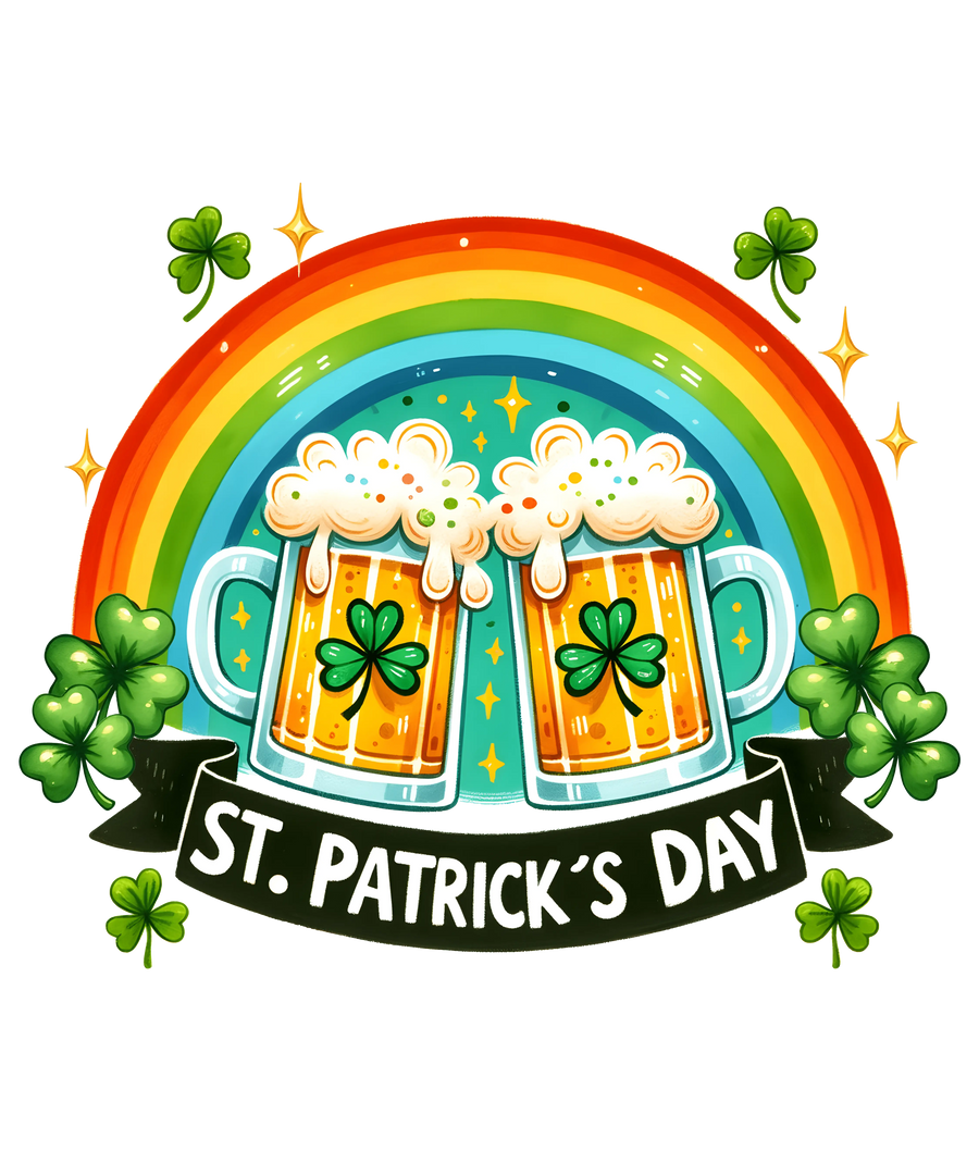 Happy St. Patrick's Day Rainbow Design | DTF Dallas