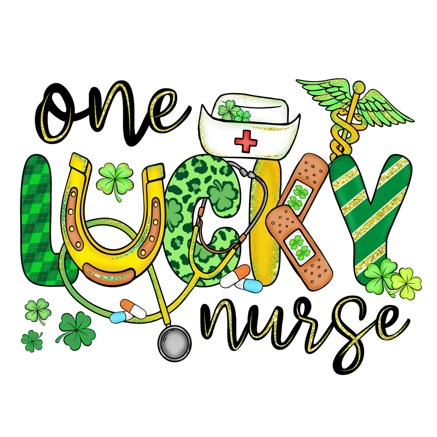 One Lucky Nurse St. Patrick's Day DTF Ready | DTF Dallas