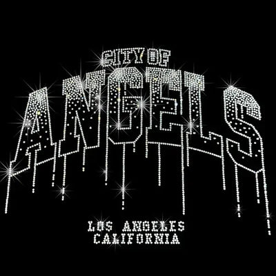City of Angels 25039 Ready to Press Rhinestone Transfer - DTF Dallas 