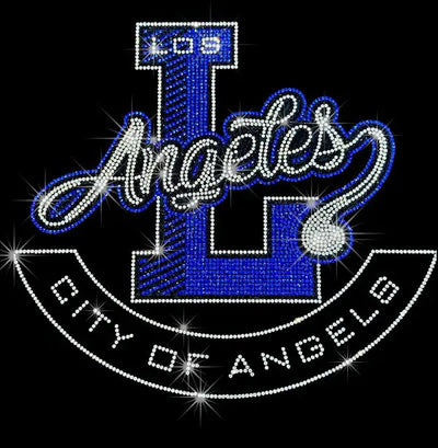 Los Angeles 25041 Ready to Press Rhinestone Transfer - DTF Dallas 