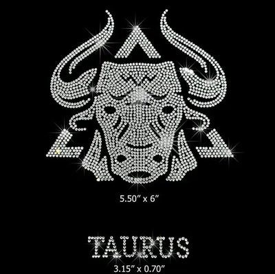 Taurus 25063 Ready to Press Rhinestone Transfer - DTF Dallas 