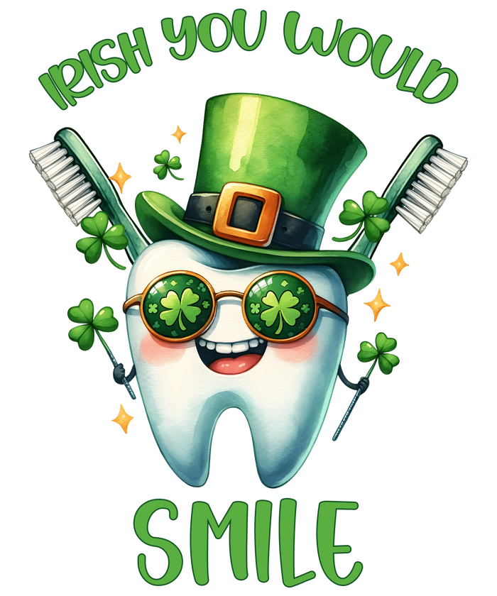 Dental Office Saint Patrick's Day Design pressed on a garment