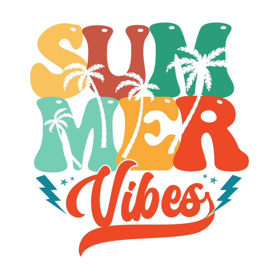 Cute Summer Vibes Design DTF-Ready to Press | DTF Dallas