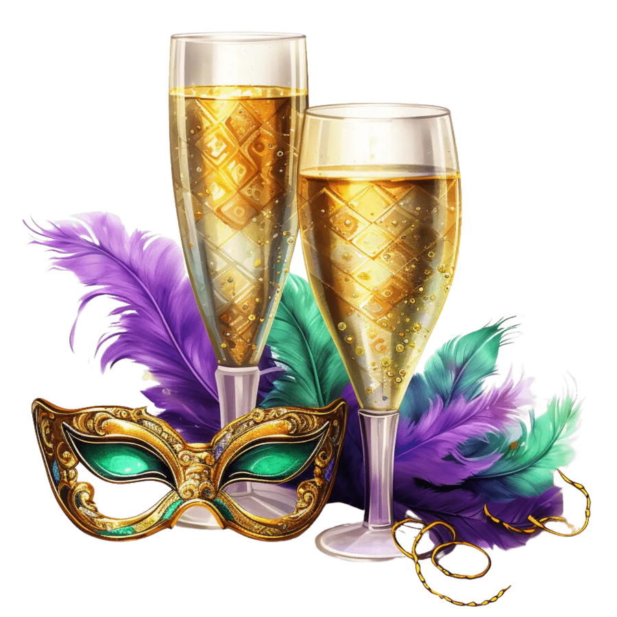Mardi Gras Carnival DTF Design Ready Press V2 | DTF Dallas