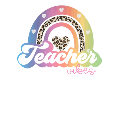 Cool Teacher Vibes Design DTF-Ready to Press | DTF Dallas - DTF Dallas 