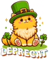 Saint Patricks Day Leprechaun Cat Design - DTF Ready To Press