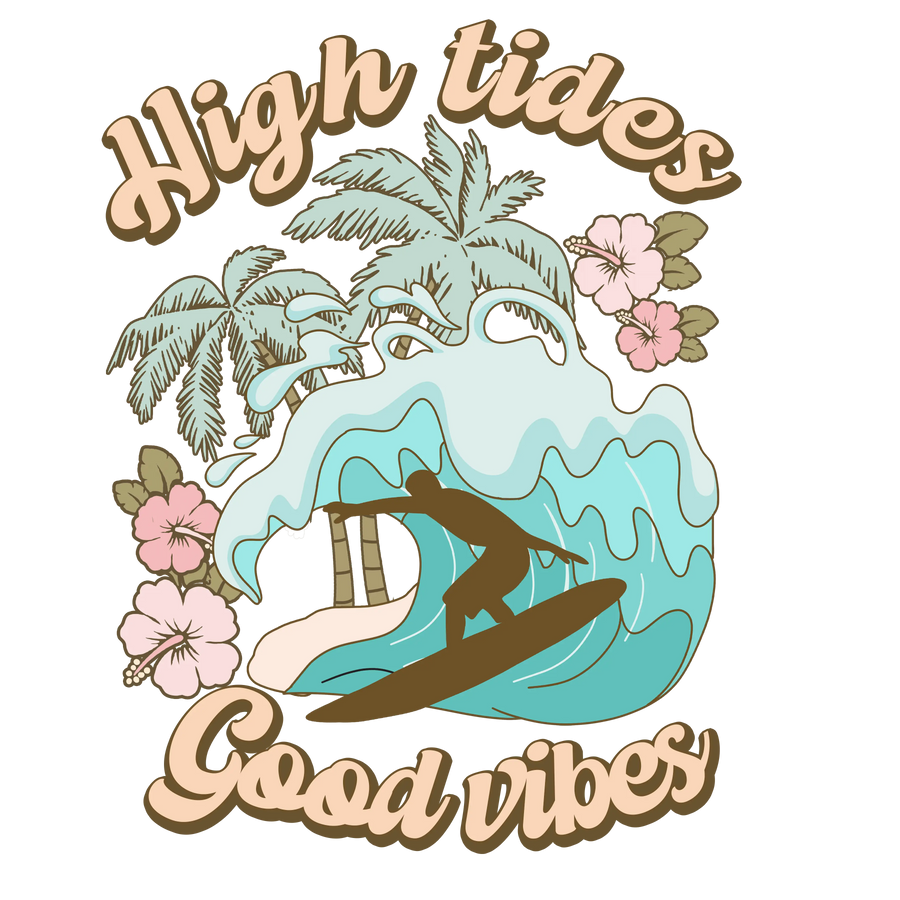 Cool Surfing Design - DTF Ready To Press