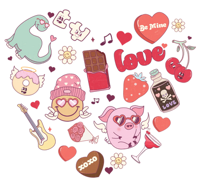 Love Be Mine XOXO Valentine's Day Design | DTF Dallas - DTF Dallas 