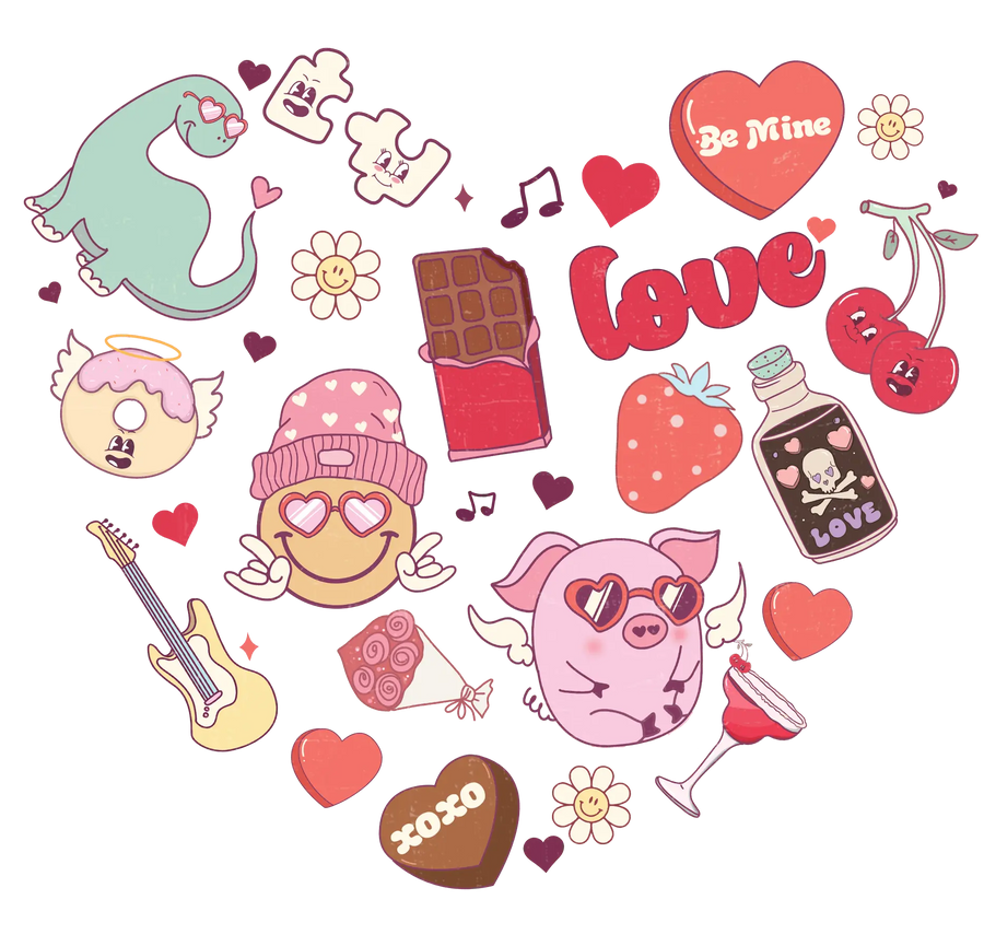 Love Be Mine XOXO Valentine's Day Design | DTF Dallas