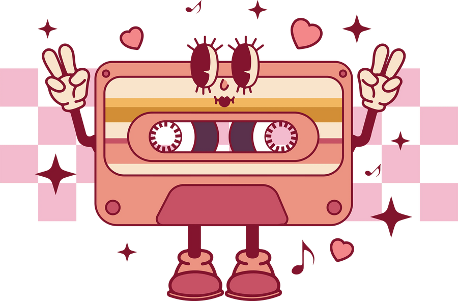 Valentine Tape Design - DTF Ready To Press