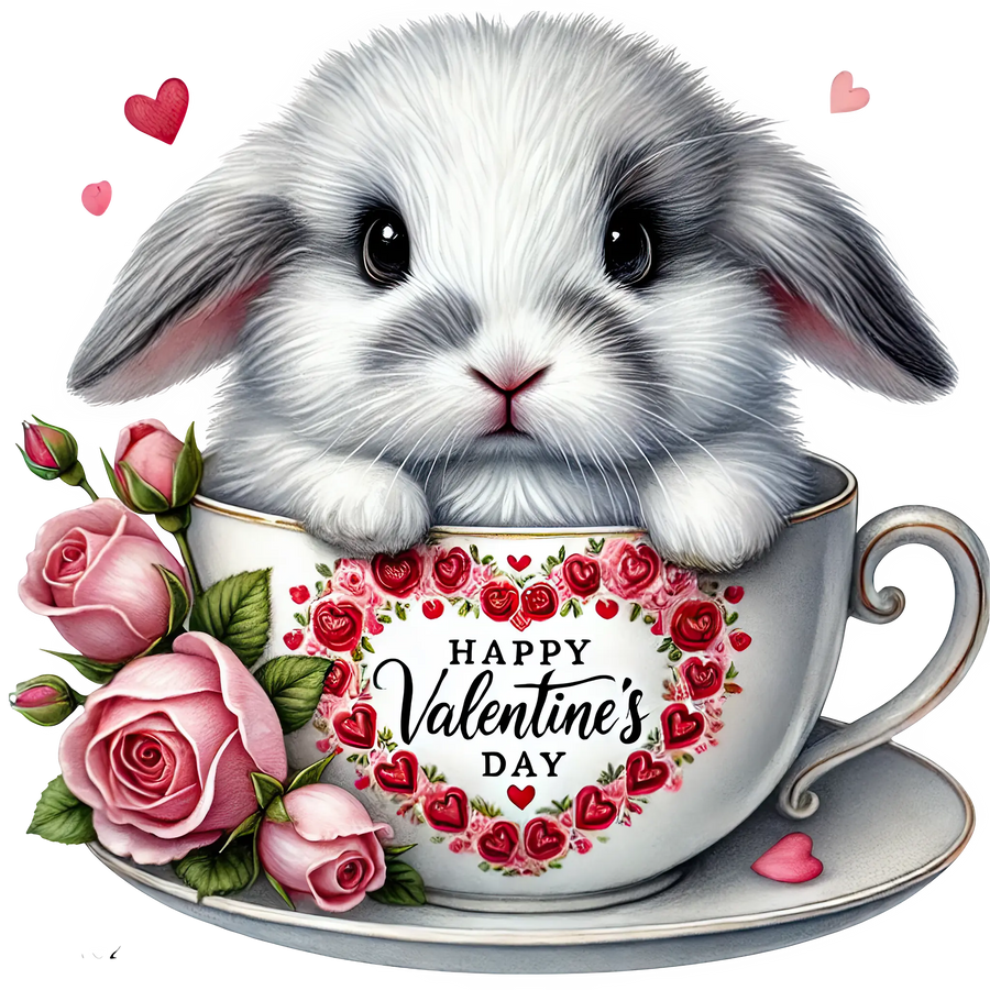 Bunny Valentine's Day Design | DTF Dallas