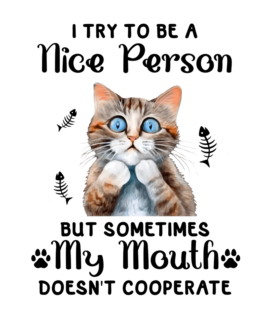 Funny Cat Lover Design - DTF Ready To Press