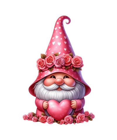 Gnome Heart Valentine's Day Design | DTF Dallas - DTF Dallas 