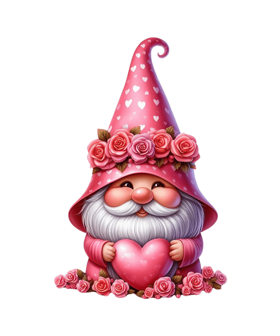 Gnome Heart Valentine's Day Design | DTF Dallas