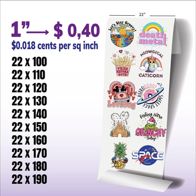 Heat Transfers Ready to Press - DTF Dallas 