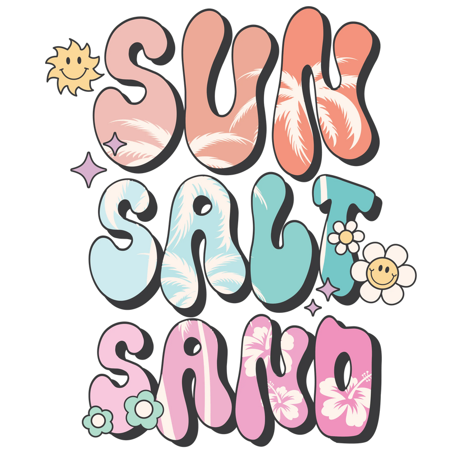 Sun Salt Sand Summer DTF Ready Press | DTF Dallas