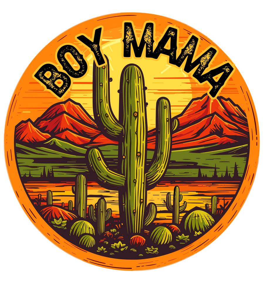 Boy Mama Wild Life Design - DTF Ready To Press