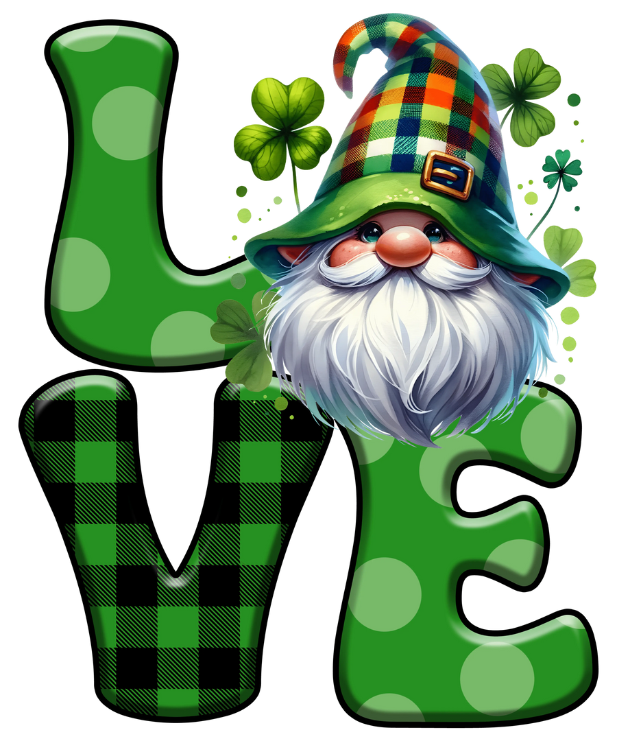 Cute Patrick's Gnome - Saint Patrick's Design | DTF Dallas
