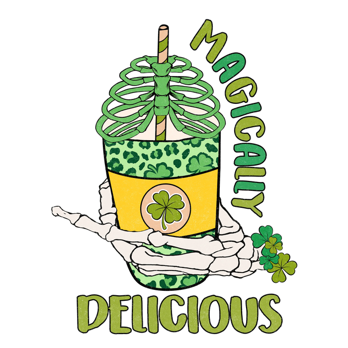 Magically Delicious Saint Patrick's Design pressed on a garment